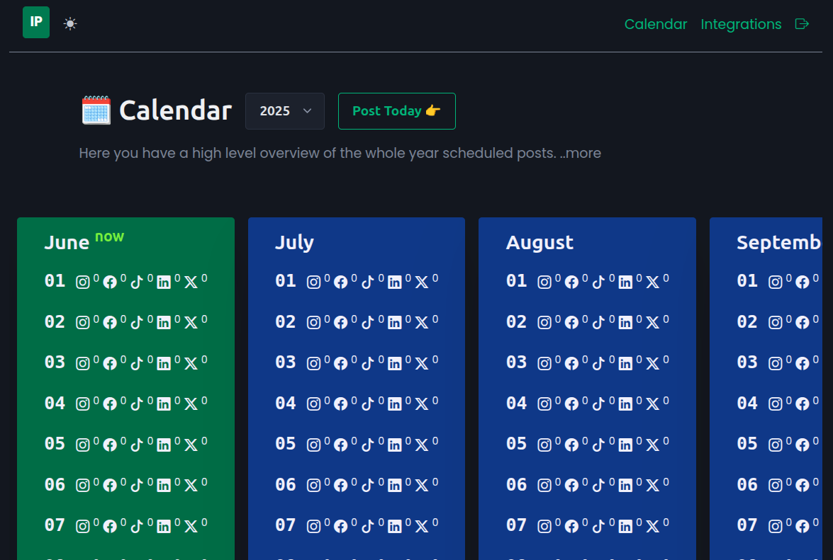 imposting calendar